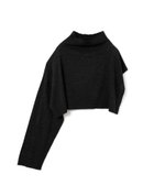 【マーコート/MARcourt】のmizuiro ind アシンメトリースリーブプルオーバー 人気、トレンドファッション・服の通販 founy(ファニー) ファッション Fashion レディースファッション Fashion for Women トップス・カットソー Cut & Sew Tops カジュアルプルオーバー・ニットトップス Pullovers & Knit Tops / Casual Pullovers アシンメトリー Asymmetrical Style インナー Innerwear タートル Turtleneck, Turtle Collar ハイネック High Neck, Mock Neck バランス Balance, Style Balance ポケット Pocket, Pocket Detail ポンチョ Poncho, Cape Style 無地 Plain, Solid Color 長袖 Long Sleeve, Full Sleeve thumbnail ブラック|ID: prp329100004815798 ipo3291000000034979090