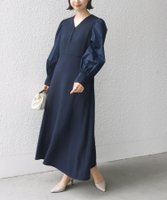 【シップス フォー ウィメン/SHIPS】の手洗い可能 異素材 コンビ フロント ボタン ワンピース 人気、トレンドファッション・服の通販 founy(ファニー) ファッション Fashion レディースファッション Fashion for Women ワンピース Dresses オケージョン Occasion Wear ギャザー Gathered, Ruffled コンビ Combo, Combination Style シェイプ Shape, Slim Fit スリーブ Sleeve, Long Sleeve / Short Sleeve ドレープ Drape, Draping Fabric フレア Flare, Flared フロント Front, Front Design ブロード Broadcloth, Fine Cotton ロング Long, Long-Length |ID:prp329100004816251