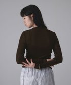 【アダム エ ロペ/ADAM ET ROPE'】のフロッキーチュールクルーネックプルオーバー 人気、トレンドファッション・服の通販 founy(ファニー) ファッション Fashion レディースファッション Fashion for Women トップス・カットソー Cut & Sew Tops カジュアルプルオーバー・ニットトップス Pullovers & Knit Tops / Casual Pullovers インナー Innerwear カットソー Cut and Sewn Top キャミソール Camisole, Spaghetti Strap Top シアー Sheer, See-Through ジャケット Jacket, Outerwear チュール Tulip, Tulip Motif フィット Fit, Slim Fit ベロア Velour, Soft Velvet ポケット Pocket, Pocket Detail A/W・秋冬 Autumn/Winter エレガント 上品 Elegant 2026年 2026 thumbnail ダークブラウン(20)|ID: prp329100004816253 ipo3291000000034982751