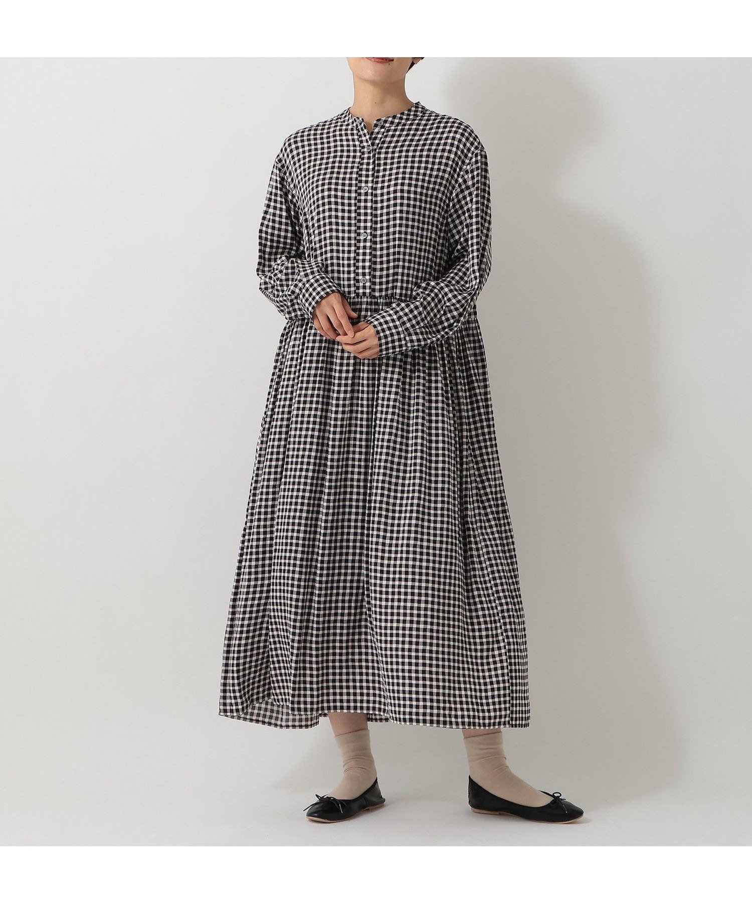 【アフタヌーンティー リビング/Afternoon Tea LIVING】のチェック切替ギャザーワンピース 人気、トレンドファッション・服の通販 founy(ファニー) 　ファッション　Fashion　レディースファッション　Fashion for Women　ワンピース　Dresses　なめらか　Smooth, Silky Texture　エレガント 上品　Elegant　ギャザー　Gathered, Ruffled　ギンガム　Gingham, Gingham Fabric　クラシカル　Classical, Vintage-Inspired　チェック　Check, Plaid, Tartan　切替　Switching, Contrast Panel　 other-1|ID: prp329100004816258 ipo3291000000034982797