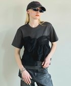 【メゾンスペシャル/MAISON SPECIAL】のDocking Twisted T-shirt 人気、トレンドファッション・服の通販 founy(ファニー) ファッション Fashion レディースファッション Fashion for Women トップス・カットソー Cut & Sew Tops シャツ・ブラウス・オフィスカジュアル Elegant Blouses & Button-Ups ロングTシャツ・Tシャツ Longline T-Shirts & Tees カットソー Cut and Sewn Top タフタ Taffeta, Structured Fabric チュール Tulip, Tulip Motif ビスチェ Bustier, Corset Top ボトム Bottoms, Lower Wear エレガント 上品 Elegant 夏 Summer thumbnail GRY|ID: prp329100004816282 ipo3291000000034982991