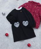 【エフオー オンラインストア/F.O.Online Store / KIDS】の裏シャギーハートポケットワンピース 人気、トレンドファッション・服の通販 founy(ファニー) ファッション Fashion キッズファッション Fashion for Kids ワンピース Dresses thumbnail ブラック|ID: prp329100004816299 ipo3291000000034983132