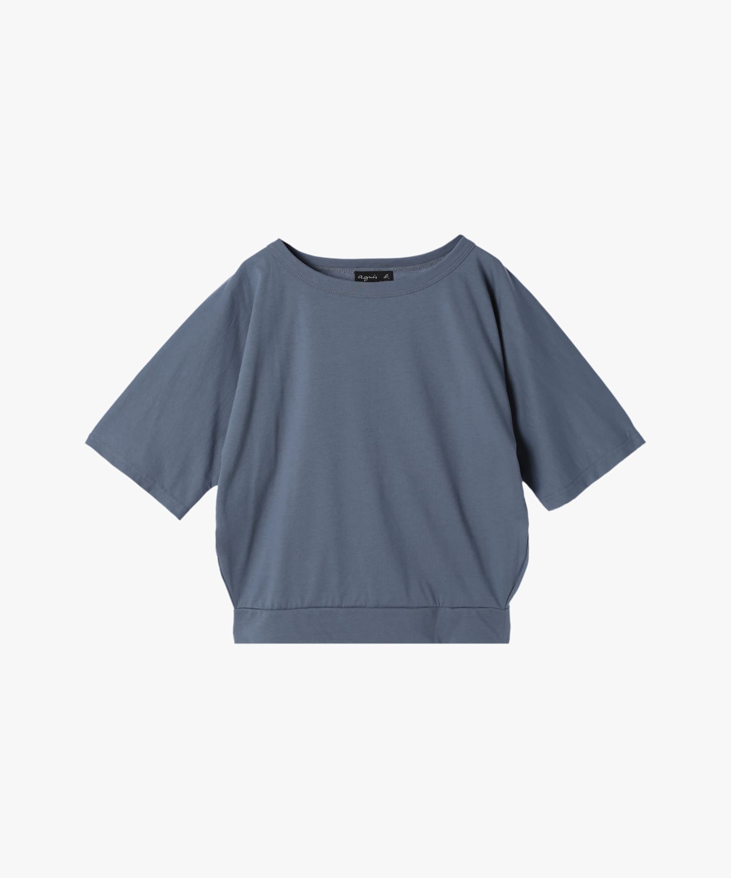 【アニエスベー ファム/agnes b. FEMME】のコットン 五分袖 Tシャツ Davida インテリア・キッズ・メンズ・レディースファッション・服の通販 founy(ファニー) 　ファッション　Fashion　レディースファッション　Fashion for Women　トップス・カットソー　Cut & Sew Tops　シャツ・ブラウス・オフィスカジュアル　Elegant Blouses & Button-Ups　ロングTシャツ・Tシャツ　Longline T-Shirts & Tees　シンプル　Simple, Minimal　リラックス　Relax, Relaxed Fit　無地　Plain, Solid Color　グレー系|ID: prp329100004816307 ipo3291000000034983212