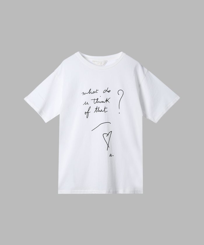 【アニエスベー ファム/agnes b. FEMME】のAGNES MSG Tシャツ (WHAT ) インテリア・キッズ・メンズ・レディースファッション・服の通販 founy(ファニー) https://founy.com/ ファッション Fashion レディースファッション Fashion for Women トップス・カットソー Cut & Sew Tops シャツ・ブラウス・オフィスカジュアル Elegant Blouses & Button-Ups ロングTシャツ・Tシャツ Longline T-Shirts & Tees キャップ&ハット Hats & Caps イラスト Illustration シンプル Simple, Minimal ボトム Bottoms, Lower Wear |ID: prp329100004816324 ipo3291000000034983350