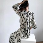 【メゾンドラティール/maison de LATIR】のAラインワンピース 夏服 セレモニー レトロプリントワンピース ホワイト|ID: prp329100004816332 ipo3291000000034983460