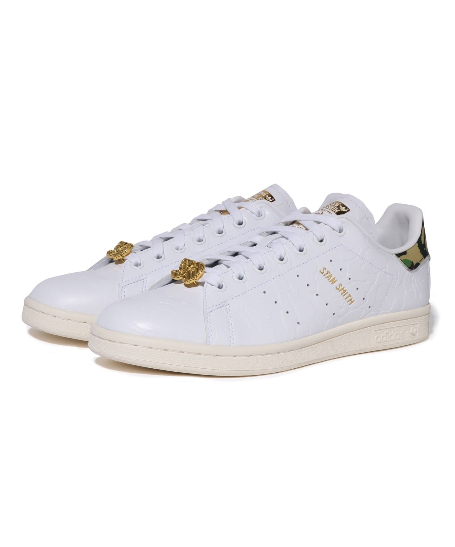 【アベイシングエイプ/A BATHING APE / MEN】のBAPE X ADIDAS STAN SMITH BAPE CAMO インテリア・キッズ・メンズ・レディースファッション・服の通販 founy(ファニー) 　ファッション　Fashion　メンズファッション　Fashion for Men　プリント　Print, Printed Pattern　レース　Lace, Lace Fabric　WHITE|ID: prp329100004816339 ipo3291000000034983575