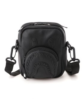 【ア ベイシング エイプ/A BATHING APE】のSHARK LEATHER MINI BAG 人気、トレンドファッション・服の通販 founy(ファニー) ファッション Fashion レディースファッション Fashion for Women バッグ Bags フロント Front, Front Design ポケット Pocket, Pocket Detail モチーフ Motif, Design Theme ラップ Wrap, Wrap Design |ID:prp329100004816365