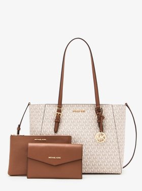 【マイケルコース/MICHAEL KORS】のCHARLOTTE 3 IN 1 トート ラージ - MKシグネチャー マイケルコース 人気、トレンドファッション・服の通販 founy(ファニー) ファッション Fashion レディースファッション Fashion for Women バッグ Bags コレクション Collection, Seasonal Line ショルダー Shoulder, Shoulder Strap ドロップ Drop Shoulder, Dropped Style ラグジュアリー Luxury, Elegant |ID:prp329100004816412