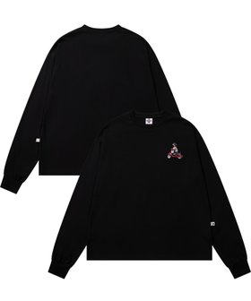 【アイモハ/aimoha】のHOOK -original- DOGワンポイント刺繍ロンTEE 人気、トレンドファッション・服の通販 founy(ファニー) ファッション Fashion レディースファッション Fashion for Women トップス・カットソー Cut & Sew Tops ロングTシャツ・Tシャツ Longline T-Shirts & Tees シンプル Simple, Minimal ビッグ Big, Oversized フロント Front, Front Design リラックス Relax, Relaxed Fit ワンポイント One Point, Statement Accent 犬 Dog |ID:prp329100004816437