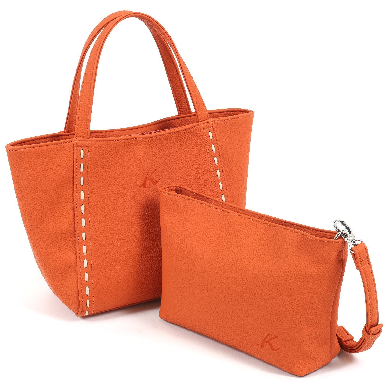 【キタムラ/Kitamura】のハンドバッグ Z-0628 インテリア・キッズ・メンズ・レディースファッション・服の通販 founy(ファニー) 　ファッション　Fashion　レディースファッション　Fashion for Women　インナー　Innerwear　ハンド　Hand, Handmade　ポケット　Pocket, Pocket Detail　ポーチ　Pouch, Small Case　マグネット　Magnet, Magnetic Closure　軽量　Lightweight, Ultra Light　オレンジ/サンドベージュ42521|ID: prp329100004816463 ipo3291000000034984449