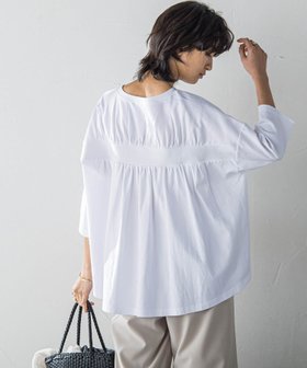 【メイソングレイ/MAYSON GREY】のオーガニックコットンバッグギャザーテーププルオーバー≪洗濯機で洗える≫ 人気、トレンドファッション・服の通販 founy(ファニー) ファッション Fashion レディースファッション Fashion for Women トップス・カットソー Cut & Sew Tops カジュアルプルオーバー・ニットトップス Pullovers & Knit Tops / Casual Pullovers 春 Spring 洗える Machine Washable ギャザー Gathered, Ruffled コンシャス Conscious, Bodycon パターン Pattern, Design Print リラックス Relax, Relaxed Fit S/S・春夏 SS, Spring/Summer, Warm Season おすすめ Recommended / Our Picks 夏 Summer 2025年 2025 2025春夏・S/S Spring/Summer 2025 SS25 |ID:prp329100004816473