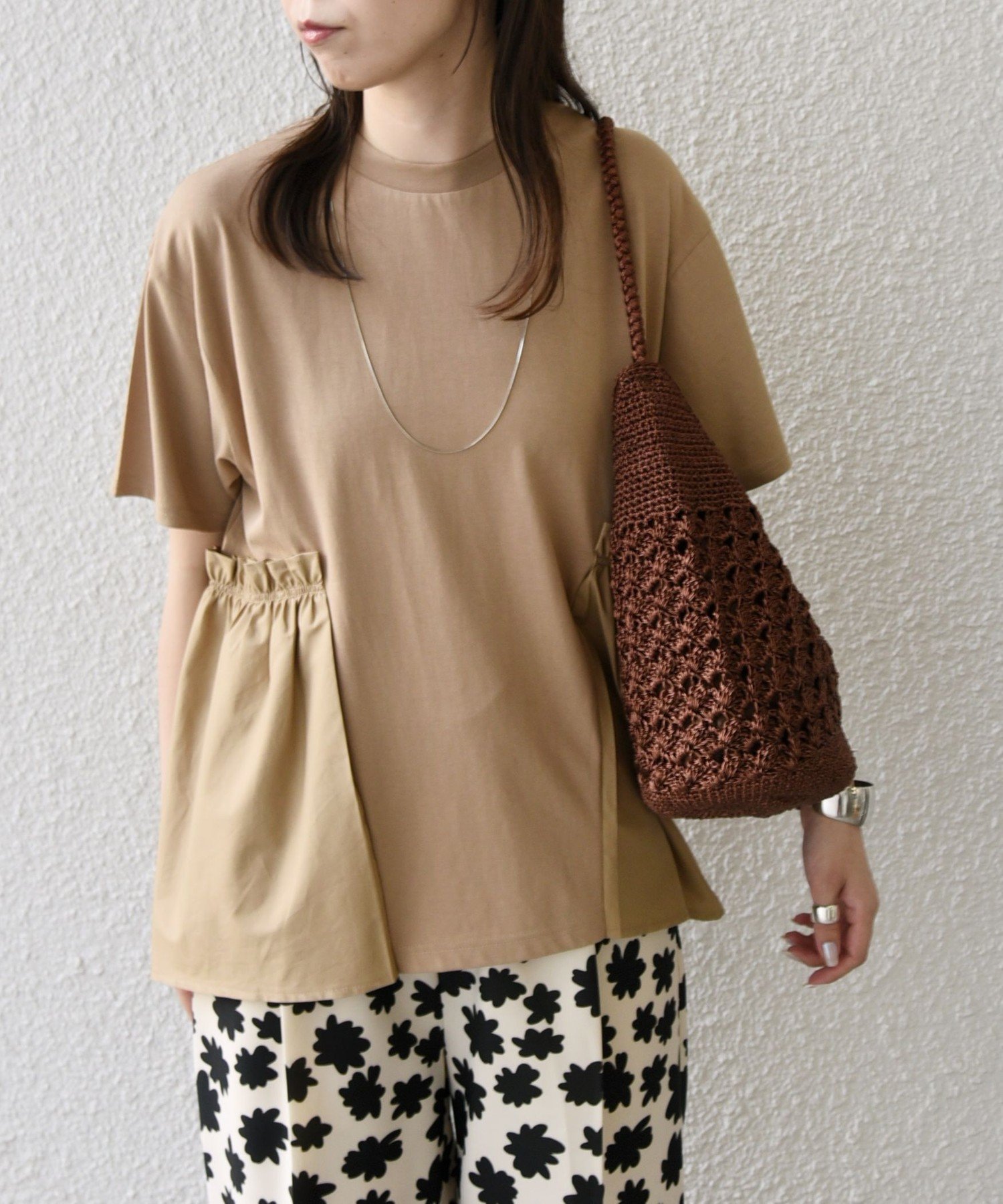 【シップス フォー ウィメン/SHIPS】のSHIPS Colors 手洗い可能 ドッキング ペプラム ショートスリーブ トップス インテリア・キッズ・メンズ・レディースファッション・服の通販 founy(ファニー) ファッション Fashion レディースファッション Fashion for Women トップス・カットソー Cut & Sew Tops カットソー Cut and Sewn Top 今季 This Season, Current Season ショート Short, Short Length スリーブ Sleeve, Long Sleeve / Short Sleeve ドッキング Docking, Mixed Material バランス Balance, Style Balance ペプラム Peplum, Flared Hem ボトム Bottoms, Lower Wear メンズ Men's, Menswear アウトレット Outlet / Clearance ビジネス 仕事 通勤 Business / Work / Commuting 2025年 2025 2025春夏・S/S Spring/Summer 2025 SS25 ベージュ系|ID: prp329100004816480 ipo3291000000034984611