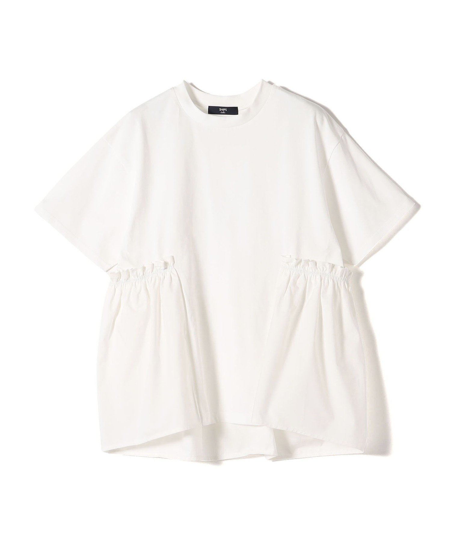 【シップス フォー ウィメン/SHIPS】のSHIPS Colors 手洗い可能 ドッキング ペプラム ショートスリーブ トップス インテリア・キッズ・メンズ・レディースファッション・服の通販 founy(ファニー) ファッション Fashion レディースファッション Fashion for Women トップス・カットソー Cut & Sew Tops カットソー Cut and Sewn Top 今季 This Season, Current Season ショート Short, Short Length スリーブ Sleeve, Long Sleeve / Short Sleeve ドッキング Docking, Mixed Material バランス Balance, Style Balance ペプラム Peplum, Flared Hem ボトム Bottoms, Lower Wear メンズ Men's, Menswear アウトレット Outlet / Clearance ビジネス 仕事 通勤 Business / Work / Commuting 2025年 2025 2025春夏・S/S Spring/Summer 2025 SS25 アイボリー|ID: prp329100004816480 ipo3291000000034984613