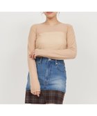 【ロイヤルパーティー/ROYAL PARTY】のキラキラシアートップス 人気、トレンドファッション・服の通販 founy(ファニー) ファッション Fashion レディースファッション Fashion for Women トップス・カットソー Cut & Sew Tops インナー Innerwear ジャケット Jacket, Outerwear ストーン Stone, Gem-Like チュール Tulip, Tulip Motif thumbnail ベージュ|ID: prp329100004816481 ipo3291000000034984633