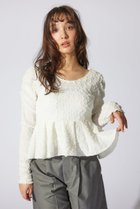 【リエンダ/rienda】のカットレースペプラムトップス 人気、トレンドファッション・服の通販 founy(ファニー) ファッション Fashion レディースファッション Fashion for Women トップス・カットソー Cut & Sew Tops ギャザー Gathered, Ruffled スパンコール Sequins, Sequin Embellishment タイトスカート Pencil Skirt, Tight Skirt デニム Denim, Jeans Material フェミニン Feminine, Girly フリル Frill, Ruffle ペプラム Peplum, Flared Hem リラックス Relax, Relaxed Fit 再入荷 Restock / Back in Stock thumbnail WHT|ID: prp329100004816484 ipo3291000000034984659