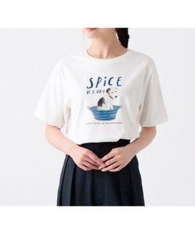 【アフタヌーンティー リビング/Afternoon Tea LIVING】のプリントTシャツ/DOG 人気、トレンドファッション・服の通販 founy(ファニー) ファッション Fashion レディースファッション Fashion for Women トップス・カットソー Cut & Sew Tops シャツ・ブラウス・オフィスカジュアル Elegant Blouses & Button-Ups ロングTシャツ・Tシャツ Longline T-Shirts & Tees おすすめ Recommended / Our Picks インナー Innerwear チェック Check, Plaid, Tartan バケツ Bucket, Bucket Style プリント Print, Printed Pattern ベーシック Basic, Essential 吸水 Absorbent, Quick-Dry 犬 Dog |ID:prp329100004816485