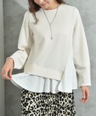 【インタープラネット/INTERPLANET】のスポンジリバー裾異素材切替プルオーバー 人気、トレンドファッション・服の通販 founy(ファニー) ファッション Fashion レディースファッション Fashion for Women トップス・カットソー Cut & Sew Tops カジュアルプルオーバー・ニットトップス Pullovers & Knit Tops / Casual Pullovers おすすめ Recommended / Our Picks カットソー Cut and Sewn Top ベーシック Basic, Essential ペプラム Peplum, Flared Hem エレガント 上品 Elegant 人気 Popular, Best Seller 切替 Switching, Contrast Panel thumbnail ナチュラル|ID: prp329100004816486 ipo3291000000034984675