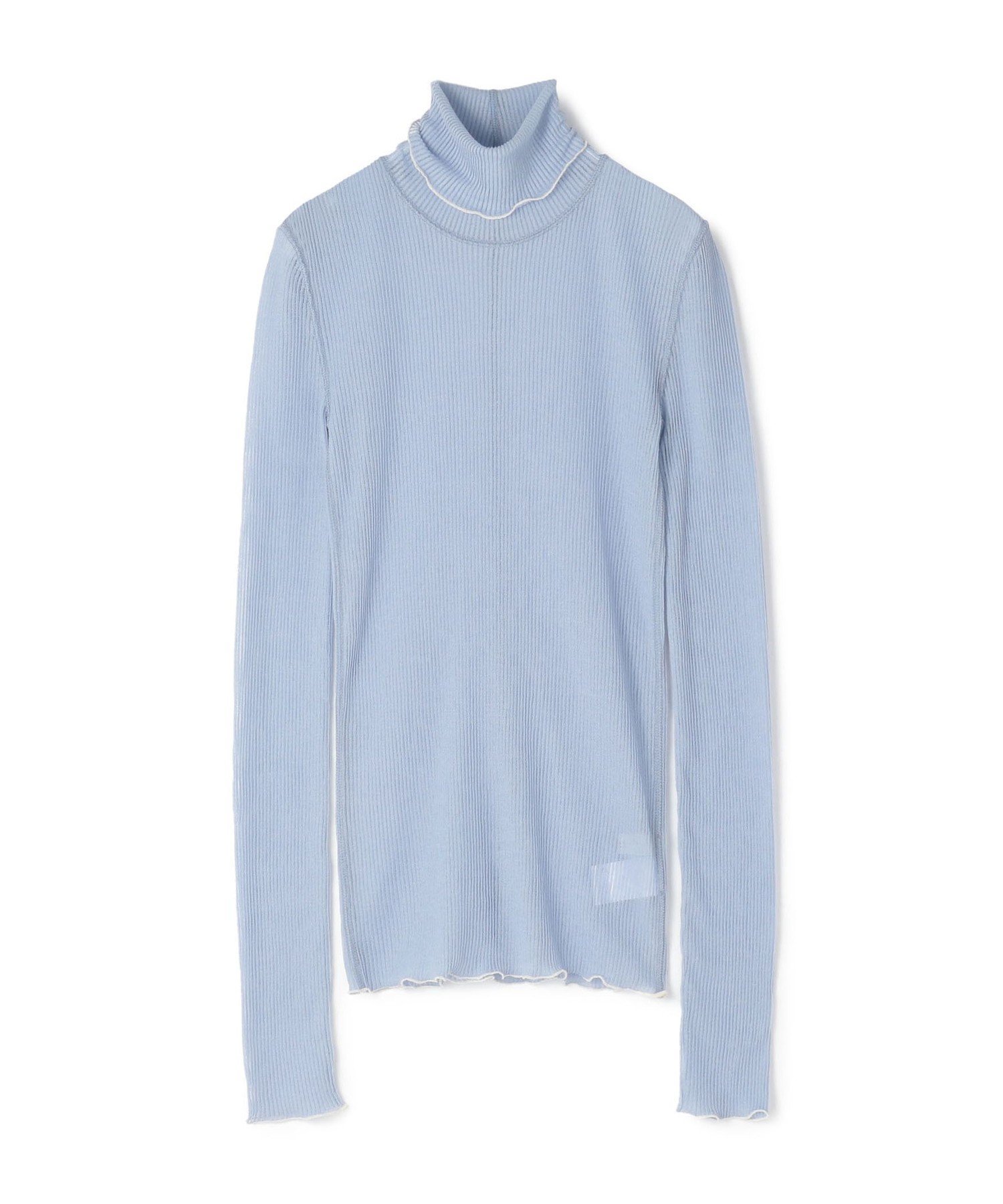 【トゥモローランド/TOMORROWLAND】のドライリブ タートルネックプルオーバー インテリア・キッズ・メンズ・レディースファッション・服の通販 founy(ファニー) 　ファッション　Fashion　レディースファッション　Fashion for Women　トップス・カットソー　Cut & Sew Tops　カジュアルプルオーバー・ニットトップス　Pullovers & Knit Tops / Casual Pullovers　タートルネック・ハイネックトップス　Turtlenecks & High-Neck Tops　おすすめ　Recommended / Our Picks　インナー　Innerwear　タートルネック　Turtleneck, High Neck　フィット　Fit, Slim Fit　63 ライトブルー|ID: prp329100004816489 ipo3291000000034984715