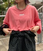 【チャオパニックティピー/CIAOPANIC TYPY】のH.Sネーム付きシアースラブロンTEE 人気、トレンドファッション・服の通販 founy(ファニー) ファッション Fashion レディースファッション Fashion for Women トップス・カットソー Cut & Sew Tops ロングTシャツ・Tシャツ Longline T-Shirts & Tees カーゴパンツ Cargo Pants, Utility Pants ガーリー Girly, Feminine Style シアー Sheer, See-Through シンプル Simple, Minimal センター Center, Center Line デニム Denim, Jeans Material トレンド Trend, Trending Now ネイル Nail, Nail Art バランス Balance, Style Balance フレア Flare, Flared おすすめ Recommended / Our Picks thumbnail レッド|ID: prp329100004816495 ipo3291000000034984760