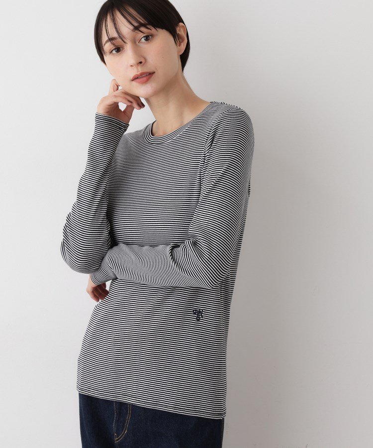 【デッサン/Dessin】の【吸湿発熱/抗菌防臭】ジンジャー混クルーネックプルオーバー インテリア・キッズ・メンズ・レディースファッション・服の通販 founy(ファニー) 　ファッション　Fashion　レディースファッション　Fashion for Women　トップス・カットソー　Cut & Sew Tops　カジュアルプルオーバー・ニットトップス　Pullovers & Knit Tops / Casual Pullovers　インナー　Innerwear　スマート　Smart, Elegant　テレコ　Ribbed, Rib Stitch　抗菌　Antibacterial, Bacteria-Resistant　羽織　Haori, Light Jacket　ブラック|ID: prp329100004816508 ipo3291000000034984880