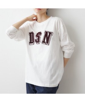 【デッサン/Dessin】の【ユニセックス/洗える】ビッグロゴロンT 人気、トレンドファッション・服の通販 founy(ファニー) ファッション Fashion レディースファッション Fashion for Women トップス・カットソー Cut & Sew Tops ロングTシャツ・Tシャツ Longline T-Shirts & Tees スマート Smart, Elegant デニム Denim, Jeans Material メンズ Men's, Menswear リラックス Relax, Relaxed Fit 洗える Machine Washable |ID:prp329100004816514