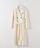 【ノーブル / スピック&スパン/NOBLE / Spick & Span】のダブルビーバーリバートレンチコート 人気、トレンドファッション・服の通販 founy(ファニー) ファッション Fashion レディースファッション Fashion for Women アウター Coat / Outerwear Collection コート・ロングコート・ピーコート Long Coats, Peacoats & More トレンチコート / 春秋の定番アウター Trench Coats ロング Long, Long-Length 防寒 Cold Protection, Winter-Ready thumbnail ホワイト|ID: prp329100004816517 ipo3291000000034984942