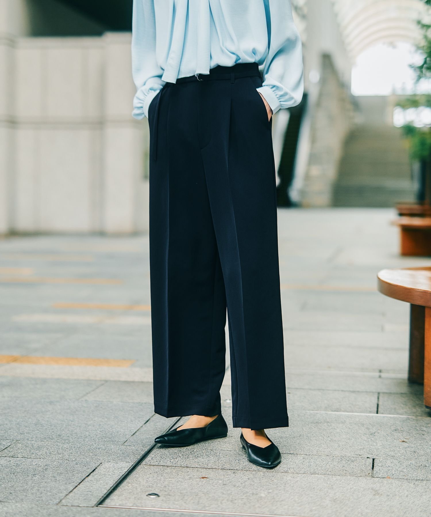 【レプシィム ローリーズファーム/LEPSIM LOWRYS FARM】の【入卒式/セレモニー】Wクロスベルト付きワイドパンツ インテリア・キッズ・メンズ・レディースファッション・服の通販 founy(ファニー) 　ファッション　Fashion　レディースファッション　Fashion for Women　パンツ　Pants & Trousers　ベルト&ウエストマーク　Belts & Waist Accessories　おすすめ　Recommended / Our Picks　オケージョン　Occasion Wear　ジャケット　Jacket, Outerwear　ストレッチ　Stretch, Stretchy Fabric　ストレート　Straight, Straight Cut　セットアップ　Set-Up, Coordinated Outfit　セレモニー　Ceremony　フォーマル　Formal, Dressy　ベスト　Vest, Waistcoat　ワイド　Wide, Wide Fit　ビジネス 仕事 通勤　Business / Work / Commuting　入学式　Entrance Ceremony　卒業式　Graduation Ceremony　結婚式　Wedding　ネイビー88|ID: prp329100004816523 ipo3291000000034984997