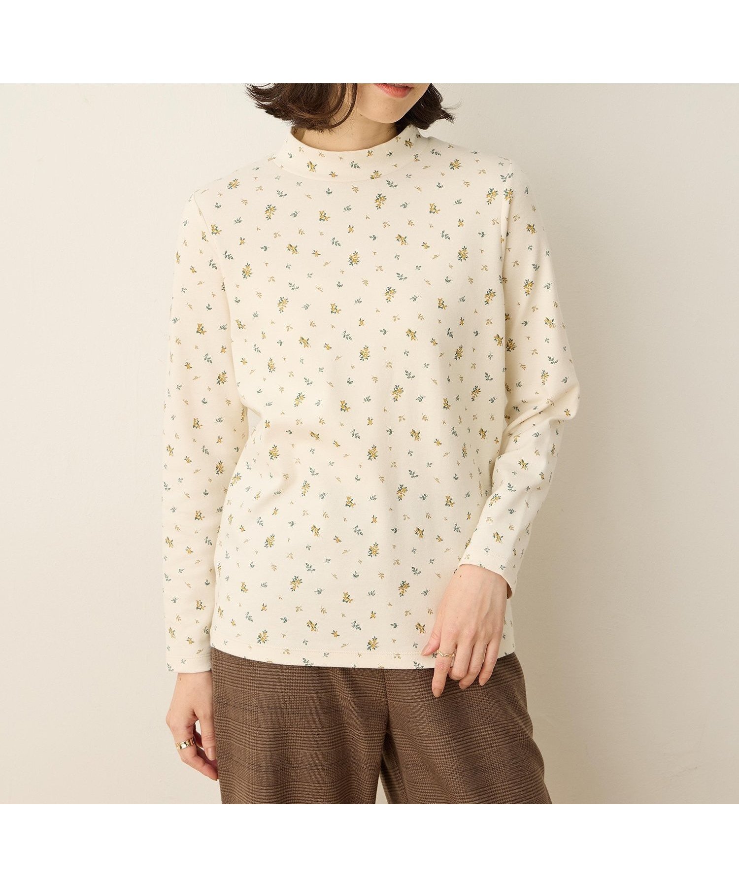 【デコイ/DECOY Since1981】のスムースプリントプルオーバー インテリア・キッズ・メンズ・レディースファッション・服の通販 founy(ファニー) 　ファッション　Fashion　レディースファッション　Fashion for Women　トップス・カットソー　Cut & Sew Tops　カジュアルプルオーバー・ニットトップス　Pullovers & Knit Tops / Casual Pullovers　インナー　Innerwear　カーディガン　Cardigan, Knitwear　ハイネック　High Neck, Mock Neck　フェミニン　Feminine, Girly　エレガント 上品　Elegant　アイボリー|ID: prp329100004816530 ipo3291000000034985079