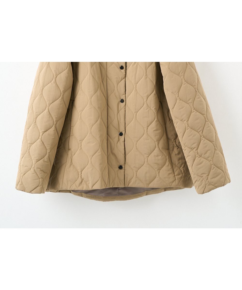 【クリスチャン オジャール/CHRISTIAN AUJARD】のフード着脱可 キルティングコート インテリア・キッズ・メンズ・レディースファッション・服の通販 founy(ファニー) 　ファッション　Fashion　レディースファッション　Fashion for Women　アウター　Coat / Outerwear Collection　コート・ロングコート・ピーコート　Long Coats, Peacoats & More　エレガント 上品　Elegant　春　Spring　秋　Autumn　キルティング　Quilted, Quilting　ショルダー　Shoulder, Shoulder Strap　タフタ　Taffeta, Structured Fabric　ドット　Polka Dot, Dot Pattern　ドロップ　Drop Shoulder, Dropped Style　ラウンド　Round, Round Neck　冬　Winter / This Winter　おすすめ　Recommended / Our Picks　夏　Summer　カーキブラウン|ID: prp329100004816535 ipo3291000000034985103