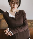 【アンドミー/andme】のテレコリブ ヘンリーネック 長袖 Tシャツ evernavy エバーネイビー 人気、トレンドファッション・服の通販 founy(ファニー) ファッション Fashion レディースファッション Fashion for Women トップス・カットソー Cut & Sew Tops シャツ・ブラウス・オフィスカジュアル Elegant Blouses & Button-Ups ロングTシャツ・Tシャツ Longline T-Shirts & Tees アクリル Acrylic Material インナー Innerwear ストレッチ Stretch, Stretchy Fabric デコルテ Décolleté, Neckline 人気 Popular, Best Seller 長袖 Long Sleeve, Full Sleeve ベーシック Basic, Essential エレガント 上品 Elegant thumbnail チョコレートブラウン|ID: prp329100004816536 ipo3291000000034985109