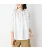 【デコイ/DECOY Since1981】のシャーリング襟ドッキングプルオーバー 人気、トレンドファッション・服の通販 founy(ファニー) ファッション Fashion レディースファッション Fashion for Women トップス・カットソー Cut & Sew Tops カジュアルプルオーバー・ニットトップス Pullovers & Knit Tops / Casual Pullovers シャーリング Shirring, Ruched ドッキング Docking, Mixed Material ヨーク Yoke, Yoke Design thumbnail ホワイト|ID: prp329100004816539 ipo3291000000034985197