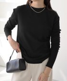 【アンドミー/andme】のテレコリブ クルーネック プルオーバー evernavy エバーネイビー 人気、トレンドファッション・服の通販 founy(ファニー) ファッション Fashion レディースファッション Fashion for Women トップス・カットソー Cut & Sew Tops カジュアルプルオーバー・ニットトップス Pullovers & Knit Tops / Casual Pullovers アクリル Acrylic Material インナー Innerwear ストレッチ Stretch, Stretchy Fabric デコルテ Décolleté, Neckline バランス Balance, Style Balance thumbnail ブラック|ID: prp329100004816545 ipo3291000000034985269