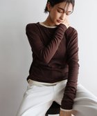 【アンドミー/andme】のテレコリブ クルーネック プルオーバー evernavy エバーネイビー 人気、トレンドファッション・服の通販 founy(ファニー) ファッション Fashion レディースファッション Fashion for Women トップス・カットソー Cut & Sew Tops カジュアルプルオーバー・ニットトップス Pullovers & Knit Tops / Casual Pullovers アクリル Acrylic Material インナー Innerwear ストレッチ Stretch, Stretchy Fabric デコルテ Décolleté, Neckline バランス Balance, Style Balance thumbnail チョコレートブラウン|ID: prp329100004816545 ipo3291000000034985279