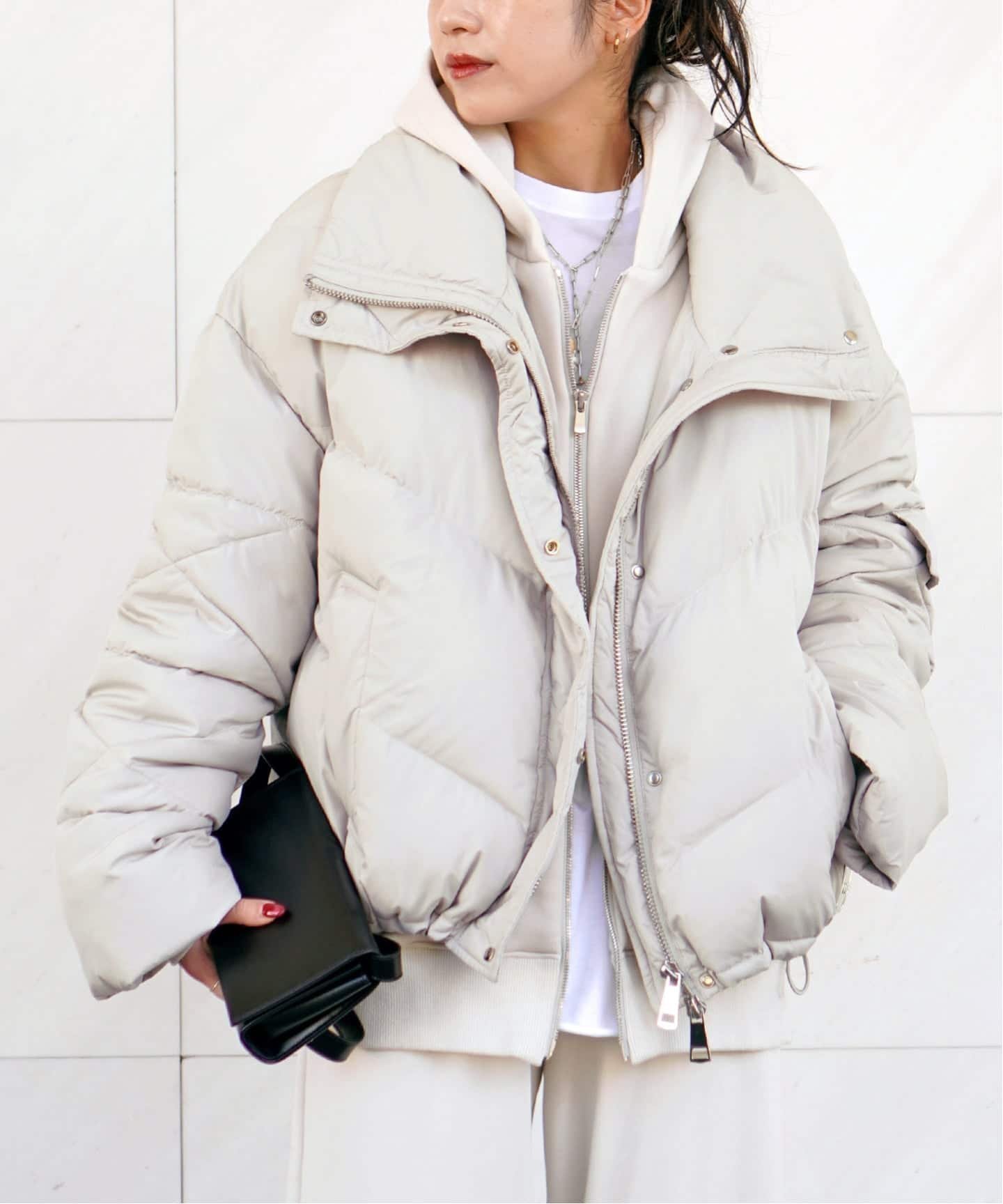 【エーピーストゥディオ/AP STUDIO】の【OOF WEAR/オーフウェア】padding jacket インテリア・キッズ・メンズ・レディースファッション・服の通販 founy(ファニー) 　ファッション　Fashion　レディースファッション　Fashion for Women　アウター　Coat / Outerwear Collection　レディースジャケット・軽アウター　Jackets　イタリア　Italy　エレガント 上品　Elegant　スマート　Smart, Elegant　ドローコード　Drawcord, Drawstring Cord　バランス　Balance, Style Balance　別注　Limited Edition, Custom Order　ホワイト A|ID: prp329100004816558 ipo3291000000034985369