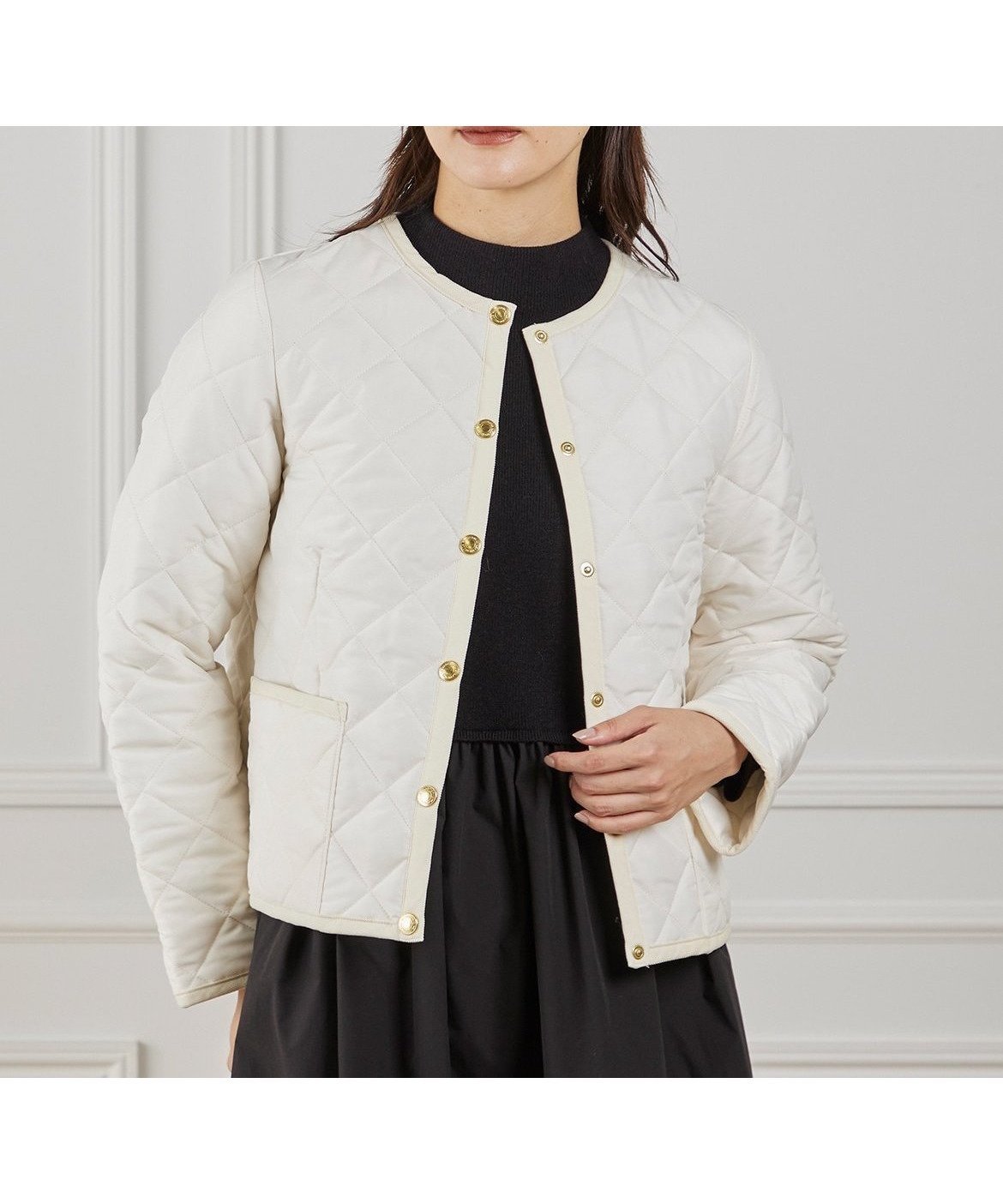 【イネド/INED】の《Traditional Weatherwear》キルティングコート ARKLEY 人気、トレンドファッション・服の通販 founy(ファニー) 　ファッション　Fashion　レディースファッション　Fashion for Women　アウター　Coat / Outerwear Collection　コート・ロングコート・ピーコート　Long Coats, Peacoats & More　インナー　Innerwear　キルティング　Quilted, Quilting　コンパクト　Compact, Small Size　コーデュロイ　Corduroy, Cord Fabric　ショート　Short, Short Length　ジャケット　Jacket, Outerwear　スマート　Smart, Elegant　ドット　Polka Dot, Dot Pattern　パイピング　Piping, Trim Design　フォルム　Silhouette, Form　ベーシック　Basic, Essential　ポケット　Pocket, Pocket Detail　リュクス　Luxury, Elegant, High-End, Chic　 other-1|ID: prp329100004816566 ipo3291000000034985424