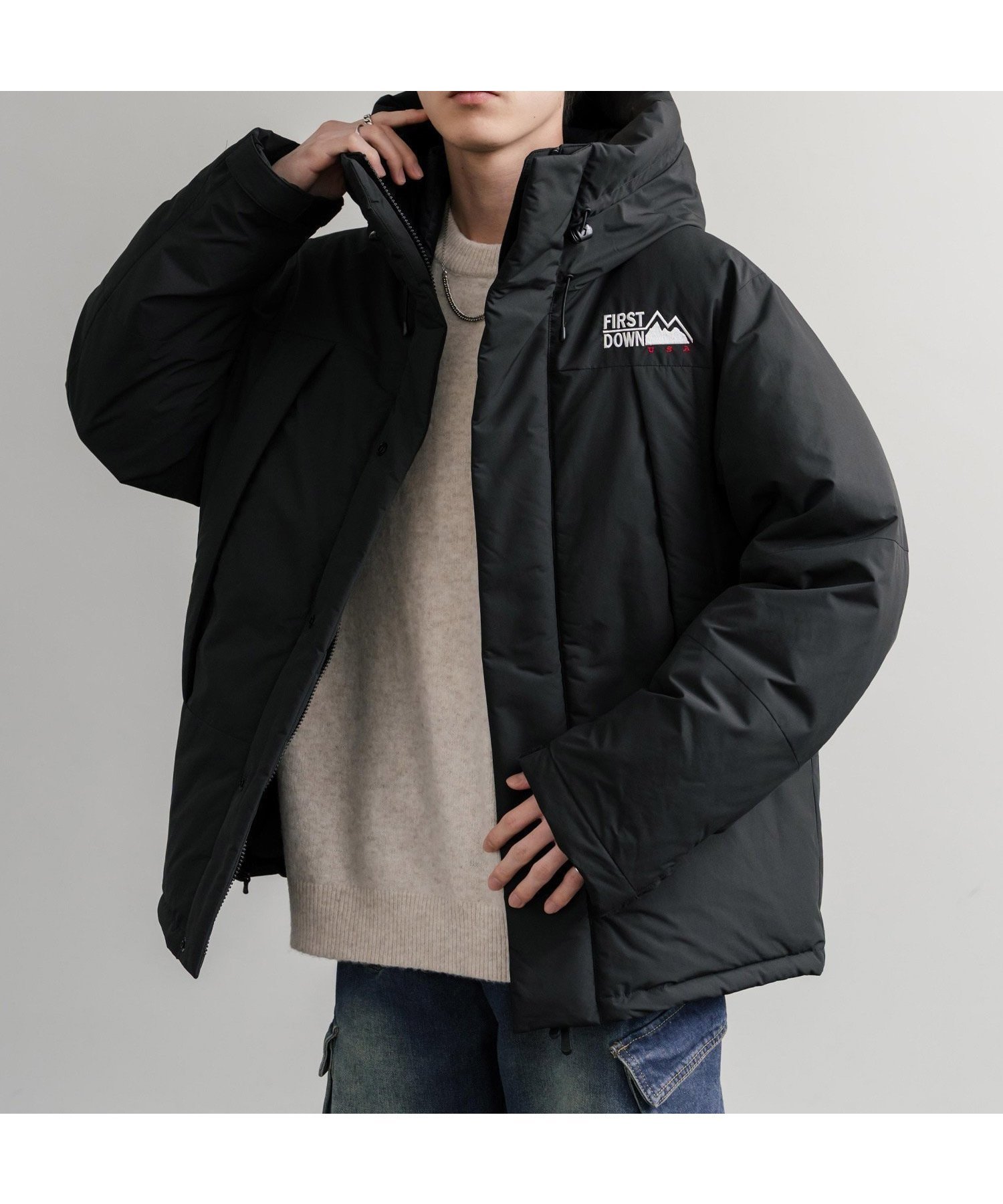 【ロッキーモンロー/Rocky Monroe】のFIRST DOWN WRAP DOWN PARKA DICROS MAURI インテリア・キッズ・メンズ・レディースファッション・服の通販 founy(ファニー) 　ファッション　Fashion　レディースファッション　Fashion for Women　アウトドア　Outdoor Clothing　コレクション　Collection, Seasonal Line　ジップ　Zip, Zipper　スポーツ　Sports, Activewear　ダウン　Down, Puffer　ドローコード　Drawcord, Drawstring Cord　フィット　Fit, Slim Fit　フェザー　Feather, Feather Detail　フロント　Front, Front Design　ポケット　Pocket, Pocket Detail　防寒　Cold Protection, Winter-Ready　再入荷　Restock / Back in Stock　6.ブラック|ID: prp329100004816573 ipo3291000000034985456
