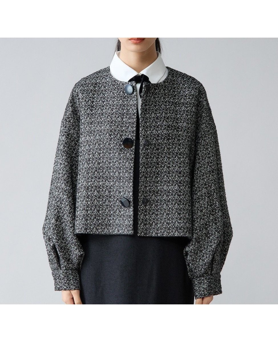 【ティアラ/Tiara】のノーカラージャケット 人気、トレンドファッション・服の通販 founy(ファニー) 　ファッション　Fashion　レディースファッション　Fashion for Women　アウター　Coat / Outerwear Collection　レディースジャケット・軽アウター　Jackets　ノーカラージャケット / シンプル上品コーデ　Collarless Jackets　シンプル　Simple, Minimal　ジャケット　Jacket, Outerwear　ツイード　Twill, Twill Weave　ミックス　Mix, Mixed Style　エレガント 上品　Elegant　 other-1|ID: prp329100004816586 ipo3291000000034985536