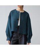 【ティアラ/Tiara】のノーカラージャケット 人気、トレンドファッション・服の通販 founy(ファニー) ファッション Fashion レディースファッション Fashion for Women アウター Coat / Outerwear Collection レディースジャケット・軽アウター Jackets ノーカラージャケット / シンプル上品コーデ Collarless Jackets シンプル Simple, Minimal ジャケット Jacket, Outerwear ツイード Twill, Twill Weave ミックス Mix, Mixed Style エレガント 上品 Elegant thumbnail ターコイズ|ID: prp329100004816586 ipo3291000000034985538
