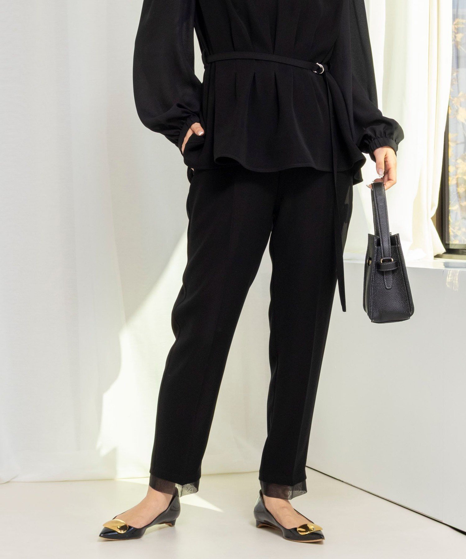 【ノーリーズ/NOLLEY'S】の《セットアップ対応》ウォッシャブルダブルクロススリムパンツ インテリア・キッズ・メンズ・レディースファッション・服の通販 founy(ファニー) 　ファッション　Fashion　レディースファッション　Fashion for Women　セットアップ　Matching Sets　レディースパンツ・ボトムス　Pants & Trousers / Bottoms　ウォッシャブル　Machine Washable　オーガンジー　Organza Fabric　セットアップ　Set-Up, Coordinated Outfit　人気　Popular, Best Seller　ペンシル　Pencil, Pencil Skirt　おすすめ　Recommended / Our Picks　セレモニー　Ceremony　2026年　2026　ブラック|ID: prp329100004816599 ipo3291000000034985658