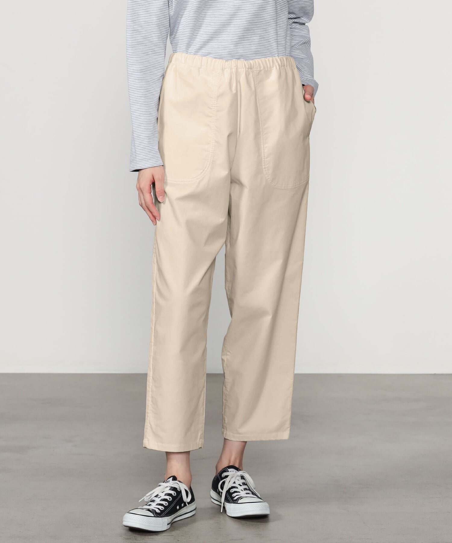 【ビショップ/Bshop】のストレッチコーデュロイ イージーパンツ WOMEN インテリア・キッズ・メンズ・レディースファッション・服の通販 founy(ファニー) 　ファッション　Fashion　レディースファッション　Fashion for Women　パンツ　Pants & Trousers　クロップド　Cropped, Short Length　コーデュロイ　Corduroy, Cord Fabric　ストレッチ　Stretch, Stretchy Fabric　タンブラー　Tumbler, Travel Mug　ドローコード　Drawcord, Drawstring Cord　定番　Standard, Basic Item　フランス　France, French　ポケット　Pocket, Pocket Detail　ワーク　Workwear, Utility Style　ECRU|ID: prp329100004816612 ipo3291000000034985766
