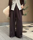 【ドゥドゥ/DouDou】の【完売カラー再追加!/冬もマイナス3キロ見え!】ウォームタックワイドパンツ 人気、トレンドファッション・服の通販 founy(ファニー) ファッション Fashion レディースファッション Fashion for Women パンツ Pants & Trousers スマート Smart, Elegant 雑誌 Magazine, Fashion Magazine フロント Front, Front Design 冬 Winter / This Winter A/W・秋冬 Autumn/Winter 再入荷 Restock / Back in Stock エレガント 上品 Elegant 2025年 2025 2025-2026秋冬・A/W Autumn/Winter 2025–26 AW25–26 thumbnail ブラウン|ID: prp329100004816618 ipo3291000000034985809