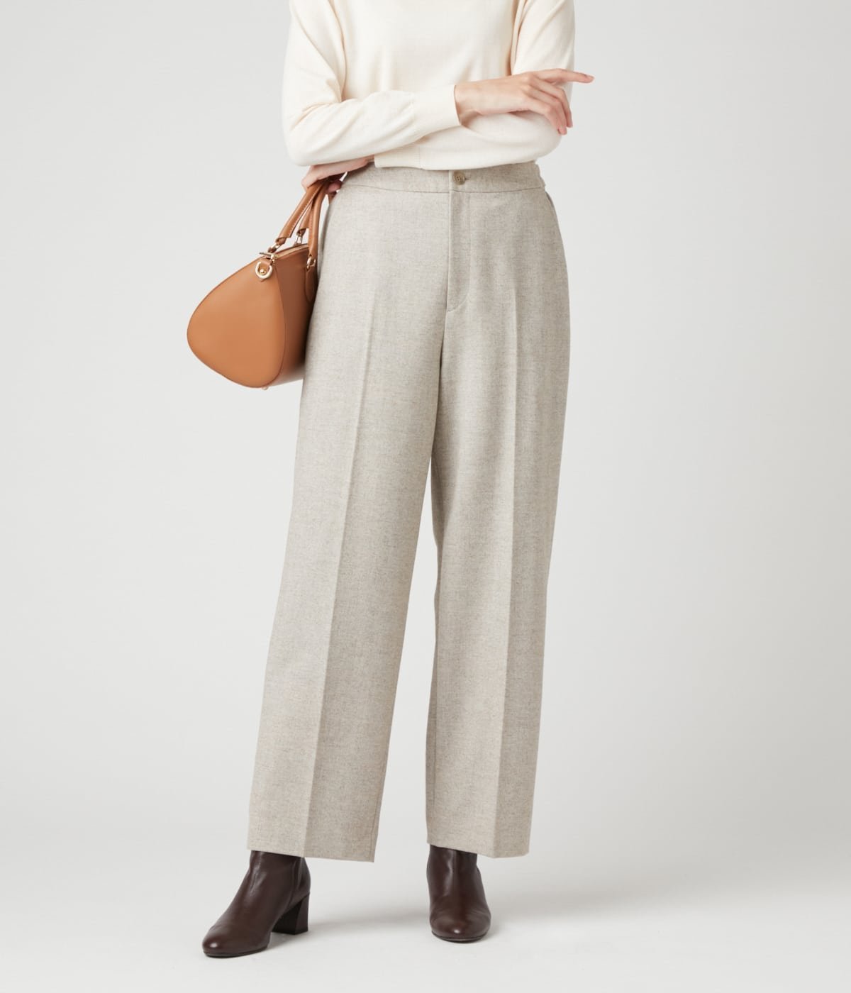 【ニューヨーカー/NEWYORKER】のストレッチホームスパン ストレートパンツ インテリア・キッズ・メンズ・レディースファッション・服の通販 founy(ファニー) 　ファッション　Fashion　レディースファッション　Fashion for Women　パンツ　Pants & Trousers　オケージョン　Occasion Wear　ストレッチ　Stretch, Stretchy Fabric　ストレート　Straight, Straight Cut　セットアップ　Set-Up, Coordinated Outfit　ベーシック　Basic, Essential　ポケット　Pocket, Pocket Detail　リラックス　Relax, Relaxed Fit　A/W・秋冬　Autumn/Winter　エレガント 上品　Elegant　ビジネス 仕事 通勤　Business / Work / Commuting　ベージュ|ID: prp329100004816627 ipo3291000000034985869