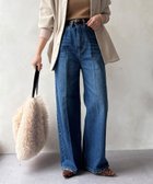 【ドゥドゥ/DouDou】の【完売カラー再追加!】ハイウエストダブルボタンデニム 人気、トレンドファッション・服の通販 founy(ファニー) ファッション Fashion レディースファッション Fashion for Women カットソー Cut and Sewn Top ストレート Straight, Straight Cut スマート Smart, Elegant センター Center, Center Line ダブル Double, Double-Breasted デニム Denim, Jeans Material バランス Balance, Style Balance フロント Front, Front Design ベーシック Basic, Essential ワイド Wide, Wide Fit A/W・秋冬 Autumn/Winter 冬 Winter / This Winter 再入荷 Restock / Back in Stock 2025年 2025 2025-2026秋冬・A/W Autumn/Winter 2025–26 AW25–26 thumbnail ブルー|ID: prp329100004816629 ipo3291000000034985893