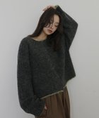 【ヘラム/hellam】のブークレクルーネックカーディガン 人気、トレンドファッション・服の通販 founy(ファニー) ファッション Fashion レディースファッション Fashion for Women トップス・カットソー Cut & Sew Tops カーディガン・羽織り Layered Style Cardigans thumbnail チャコール|ID: prp329100004816633 ipo3291000000034985917