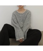 【ヘラム/hellam】のブークレクルーネックカーディガン 人気、トレンドファッション・服の通販 founy(ファニー) ファッション Fashion レディースファッション Fashion for Women トップス・カットソー Cut & Sew Tops カーディガン・羽織り Layered Style Cardigans thumbnail グレー|ID: prp329100004816633 ipo3291000000034985919