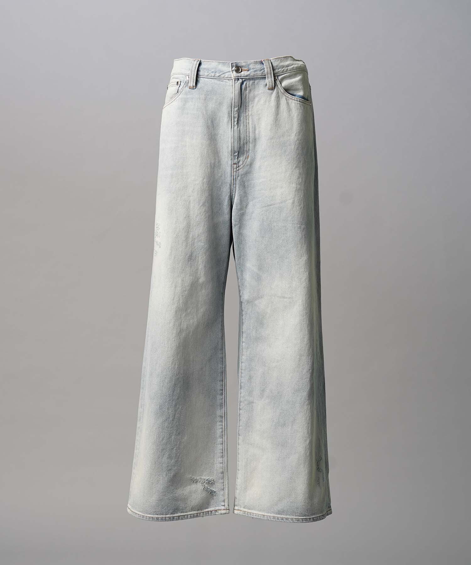 【メゾンスペシャル/MAISON SPECIAL】の10.5oz Wide Straight Denim Pants インテリア・キッズ・メンズ・レディースファッション・服の通販 founy(ファニー) 　ファッション　Fashion　レディースファッション　Fashion for Women　パンツ　Pants & Trousers　デニムパンツ・ジーンズ・美脚デニム　Denim Jeans & Pants　アウトドア　Outdoor Clothing　ヴィンテージ　Vintage Style　ストレート　Straight, Straight Cut　ダメージ　Distressed, Destroyed　デニム　Denim, Jeans Material　パターン　Pattern, Design Print　ベーシック　Basic, Essential　ミリタリー　Military, Army Style　リアル　Real, Realistic　ワイド　Wide, Wide Fit　ワーク　Workwear, Utility Style　L.BLU|ID: prp329100004816635 ipo3291000000034985944