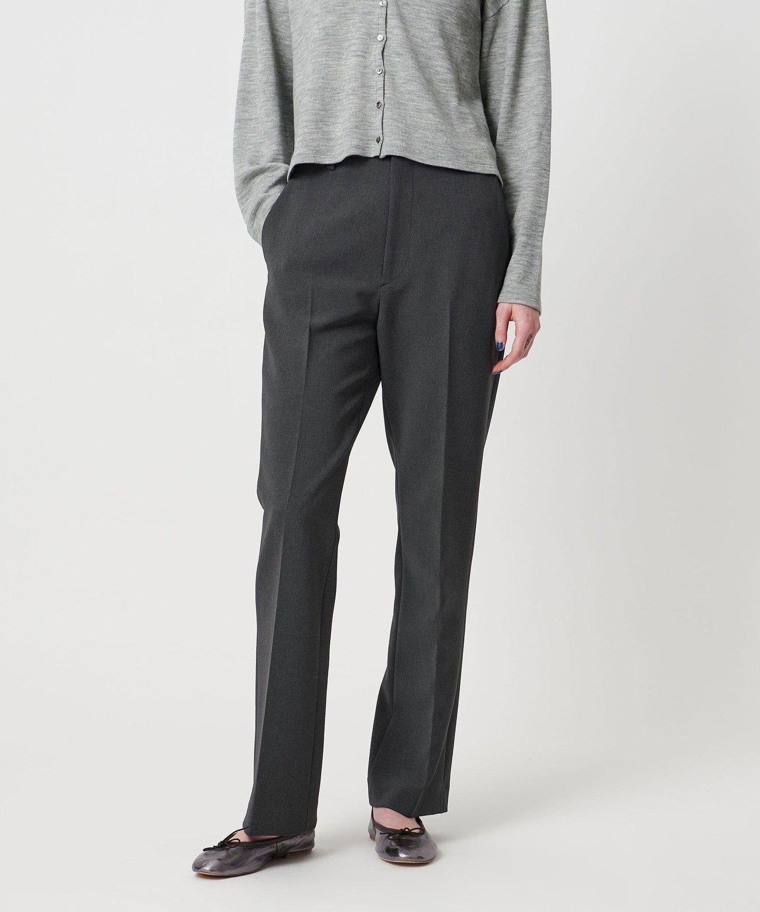 【ビューティ&ユース ユナイテッドアローズ/BEAUTY&YOUTH / UNITED ARROWS】のSteven Alan ダブルクロス フレアパンツ インテリア・キッズ・メンズ・レディースファッション・服の通販 founy(ファニー) 　ファッション　Fashion　レディースファッション　Fashion for Women　パンツ　Pants & Trousers　おすすめ　Recommended / Our Picks　ジャケット　Jacket, Outerwear　セットアップ　Set-Up, Coordinated Outfit　ダブル　Double, Double-Breasted　フレア　Flare, Flared　マニッシュ　Mannish, Boyish　DK.GRAY|ID: prp329100004816637 ipo3291000000034985969