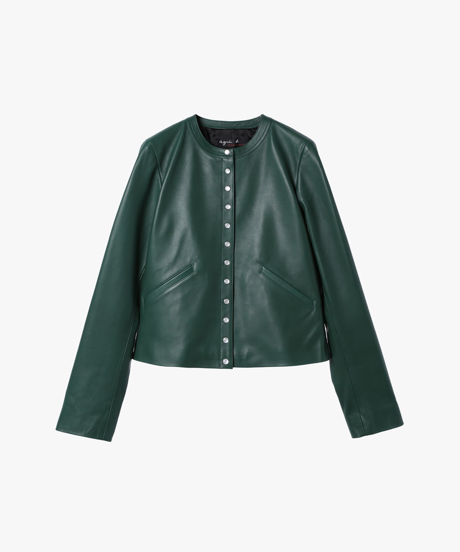 【アニエスベー ファム/agnes b. FEMME】のラムスキン レザー 長袖 カーディガンプレッション 人気、トレンドファッション・服の通販 founy(ファニー) 　ファッション　Fashion　レディースファッション　Fashion for Women　トップス・カットソー　Cut & Sew Tops　カーディガン・羽織り　Layered Style Cardigans　カッティング　Cutting Detail　カーディガン　Cardigan, Knitwear　ビスチェ　Bustier, Corset Top　フランス　France, French　メルトン　Melton, Heavy Wool　メンズ　Men's, Menswear　半袖　Short Sleeve, Half Sleeve　夏　Summer　定番　Standard, Basic Item　長袖　Long Sleeve, Full Sleeve　 other-1|ID: prp329100004816657 ipo3291000000034986161