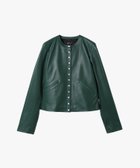 【アニエスベー ファム/agnes b. FEMME】のラムスキン レザー 長袖 カーディガンプレッション 人気、トレンドファッション・服の通販 founy(ファニー) ファッション Fashion レディースファッション Fashion for Women トップス・カットソー Cut & Sew Tops カーディガン・羽織り Layered Style Cardigans カッティング Cutting Detail カーディガン Cardigan, Knitwear ビスチェ Bustier, Corset Top フランス France, French メルトン Melton, Heavy Wool メンズ Men's, Menswear 半袖 Short Sleeve, Half Sleeve 夏 Summer 定番 Standard, Basic Item 長袖 Long Sleeve, Full Sleeve thumbnail グリーン系|ID: prp329100004816657 ipo3291000000034986162