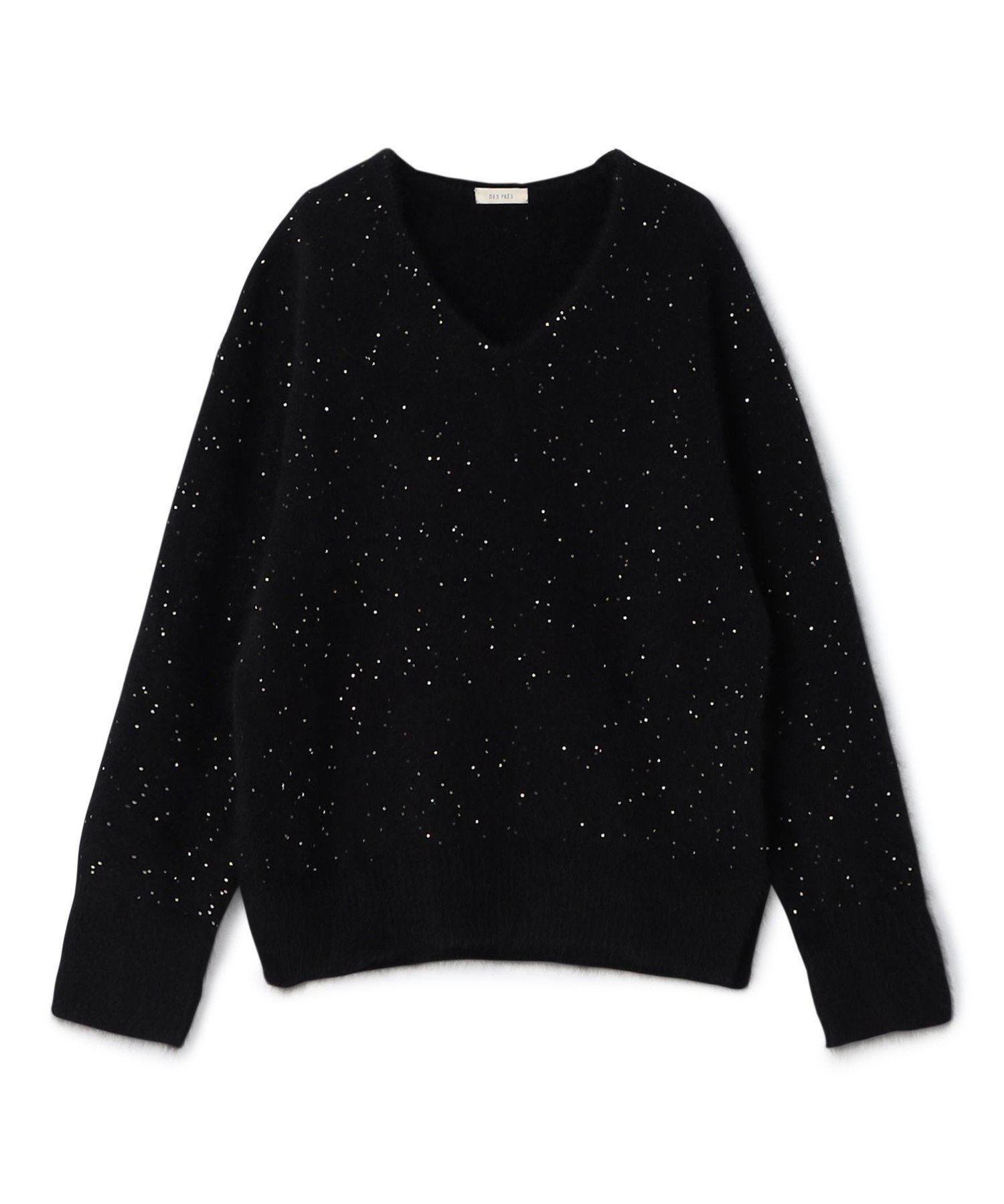 【トゥモローランド/TOMORROWLAND】のフォックスカシミヤ Vネックプルオーバー インテリア・キッズ・メンズ・レディースファッション・服の通販 founy(ファニー) 　ファッション　Fashion　レディースファッション　Fashion for Women　トップス・カットソー　Cut & Sew Tops　カジュアルプルオーバー・ニットトップス　Pullovers & Knit Tops / Casual Pullovers　Vネックトップス　V-Neck Tops / V-Cut Neckline Shirts　アクセサリー　Fashion Accessories　シルバー　Silver, Metallic Silver　スパンコール　Sequins, Sequin Embellishment　定番　Standard, Basic Item　フォックス　Fox, Fox Fur　プレーン　Plain, Simple　ボックス　Boxy, Box Shape　リラックス　Relax, Relaxed Fit　18 ブラック系|ID: prp329100004816658 ipo3291000000034986179